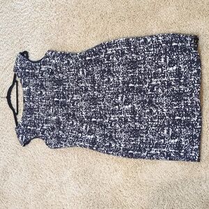 Emporio Armani Black and White Shift Dress